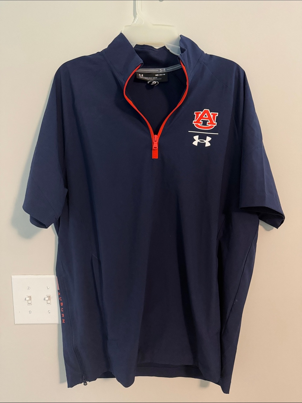 Under Armour Men’s Navy Auburn Quarter-Zip Shacket